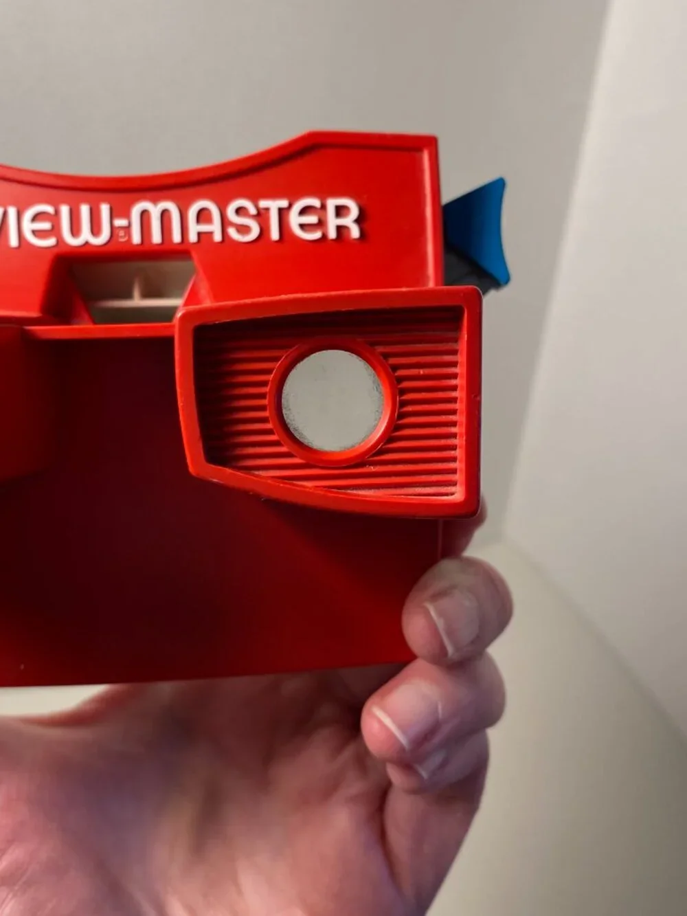 1976 View Master Model G GAF Corp Portland Red White Blue Triangle Knob Made USA